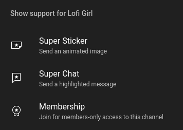 Super Chat and Super Stickers